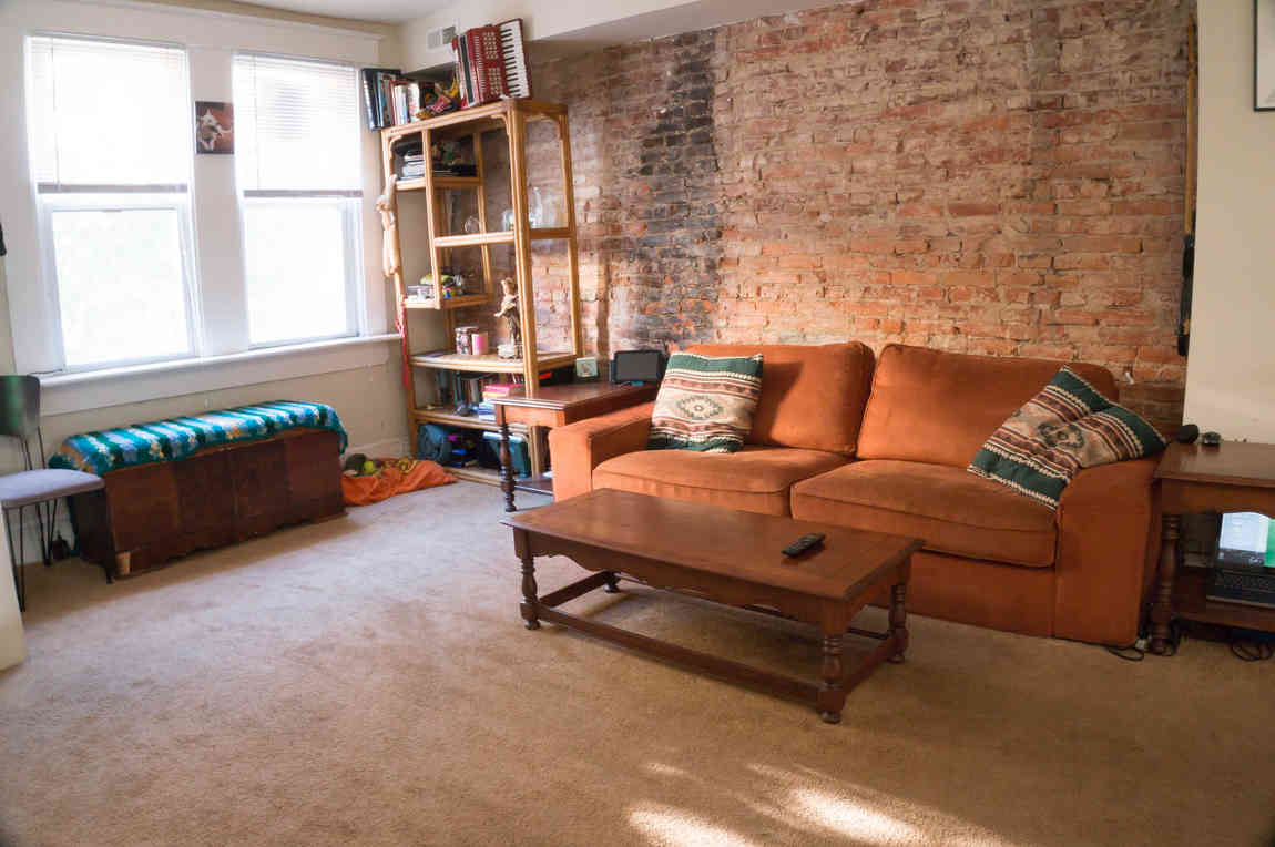 A picture of my living room that was used for AirBnB